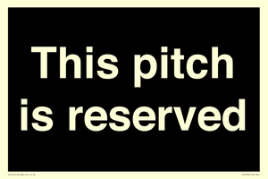 This pitch is reserved